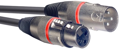 Микрофонный кабель Stagg SMC6 RD 6 м Black