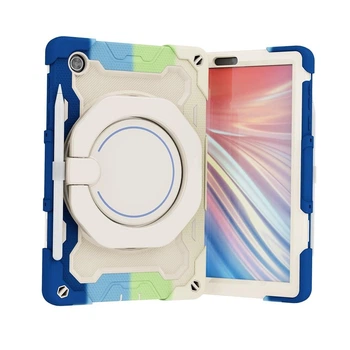 Чехол ARM Cover Samsung Galaxy A8 (2021) SM-X205 / SM-X200 противоударный с ремнём и подставкой 360° White/Blue