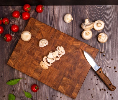 Торцевая разделочная доска из дуба PAV-Wood 25х35х3.5 см