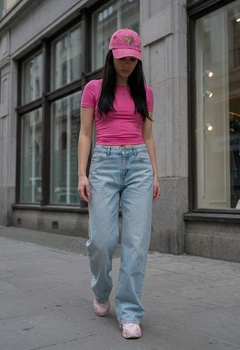 Жіночі джинси Staff 2511 light blue wide leg 40