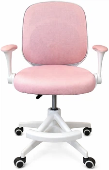 Кресло вращающееся детское с подставкой для ног PERFECT KIDS PANDA PINK Perfect Home Розовый