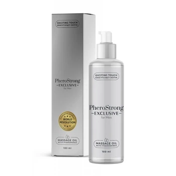 Масажне масло з збуджуючими феромонами для чоловіків PheroStrong Exclusive for Men Massage Oil 100мл