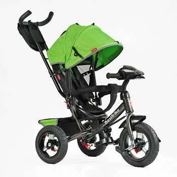 Детский трехколесный велосипед Best Trike 3390 34-820 надувные колеса, фара с USB пультом