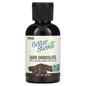Натуральный сахарозаменитель Now Foods Better Stevia 60 мл Dark Chocolate