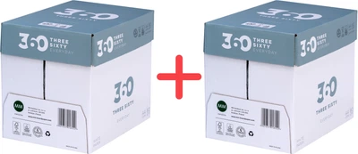Упаковка бумаги офисной MM 360 Everyday Класс C A4 80 г/м2 Белая 5 пачек по 500 листов х 2 шт (5901657018552_2)