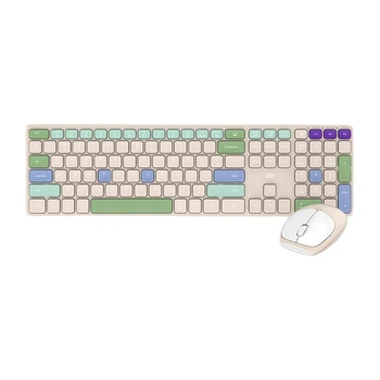 Клавиатура и мышь Fantech Go WK895, Бежевый - 397772