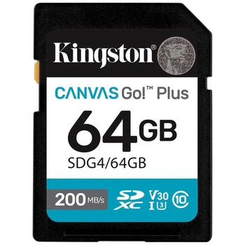 Карта пам'яті Kingston Canvas Go! Plus, 64 Гб. - 637997