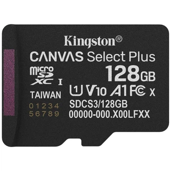 Карта пам'яті Kingston Canvas Select Plus, 128 Гб. - 632514