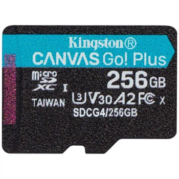 Карта памяти Kingston Canvas Go! Plus MicroSDXC UHS-I/U3, 256 Гб. - 595985