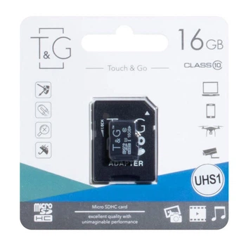 Карта пам'яті T&G microSDHC, 16 Гб. - 210055