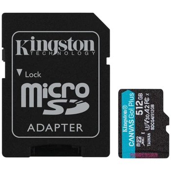 Карта пам'яті Kingston Canvas Go! Plus MicroSDXC UHS-I/U3, 512 Гб. - 595987