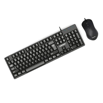 Клавиатура и мышь Lenovo KM101, Черный - 214556