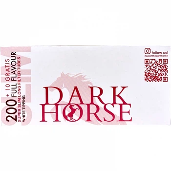 Гільзи для сигарет Dark Horse Super Slim White 6х20мм 210шт
