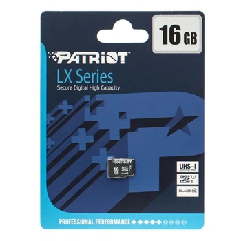 Карта пам'яті Patriot LX Series MicroSDHC UHS-I, 16 Гб. - 246021