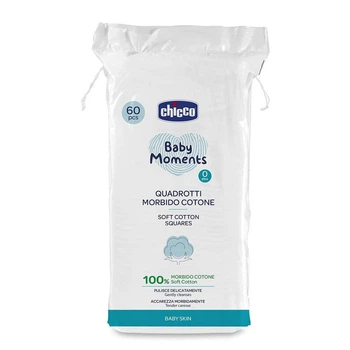 Салфетки хлопковые Chicco Baby Moments, 60 шт. (10609.00)
