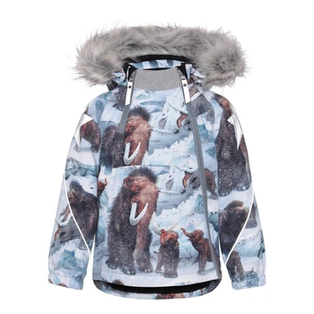 Термокуртка Molo Hopla Fur Mammoth, цвет голубой, размер 80 (5W21M301.6354)