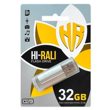 USB Flash Hi-Rali Corsair, 32 Гб., Серебряный - 318868