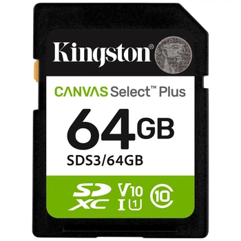 Карта памяти Kingston Canvas Select Plus, 64 Гб. - 638001