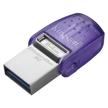 USB Flash Kingston DataTraveler microDuo 3C, 64 Гб., Фиолетовый - 379512