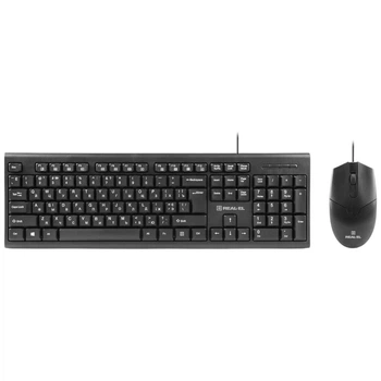 Клавиатура и мышь REAL-EL Kit 511, Черный - 669951