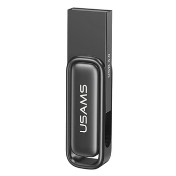 USB Flash Usams US-ZB334 Zinc Alloy Rotating, 256 Гб., Черный - 608223