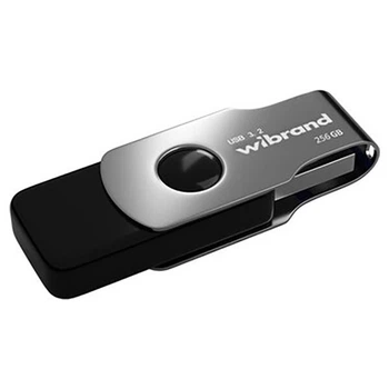 USB Flash Wibrand Lizard, 256 Гб., Чорний - 486788