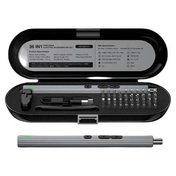 Аккумуляторная отвертка с набором бит 36 в 1 UF-TOOLS - 447693
