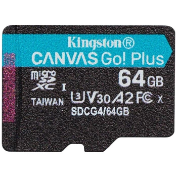 Карта пам'яті Kingston Canvas Go! Plus MicroSDXC UHS-I/U3, 64 Гб. - 595988