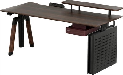 Компьютерный стол с электрорегулировкой высоты SIHOO D07 1.6 м Walnut/Black (D07B-101/D07J-101-AB)