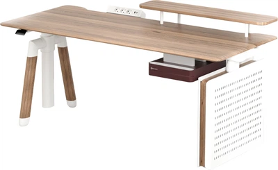Компьютерный стол с электрорегулировкой высоты SIHOO D07 1.6 м Maple/White (D07B-102/D07J-102-AB)