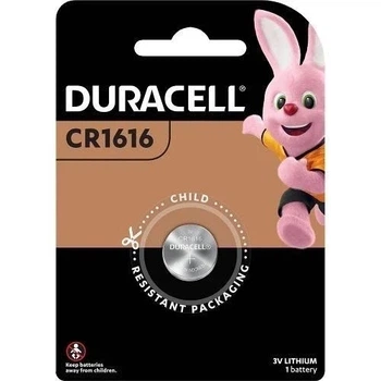 Батарейка литиевая DURACELL CR 1616 для часов, брелока сигнализации