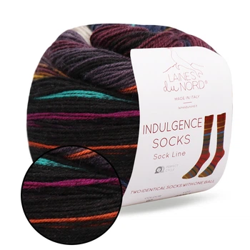 Пряжа Indulgence Sock №5, Laines du Nord - носочная пряжа 100 г / 420 м, шерсть с нейлоном для носков, варежек и шапок