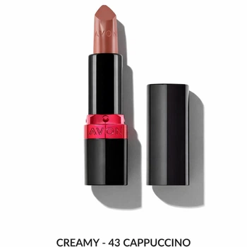 Увлажняющая кремовая губная помада Avon «Ультра» Оттенок: (43 Cappuccino/ Капучино) 3.6 г для губ