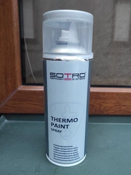 Високотемпературна фарба SOTRO Termo Paint в аерозолі 600°С срібна 400 мл