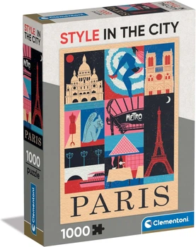 Пазл Clementoni: Style in the City Paris (1000 елементів) — 39843