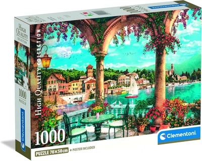 Пазл Clementoni: High Quality Collection — Balcony View Lake Como / Балкон. Вид на озеро Комо (1000 елементів) — 39930