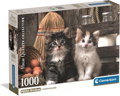 Пазл Clementoni: High Quality Collection — Wonderful Kittens / Чудові кошенята (1000 елементів) — 39943
