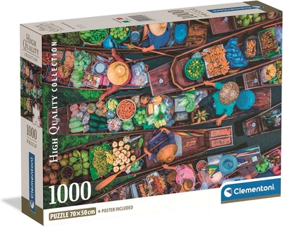 Пазл Clementoni: High Quality Collection — Thai Floating Market / Тайский плавучий рынок (1000 элементов) — 39932