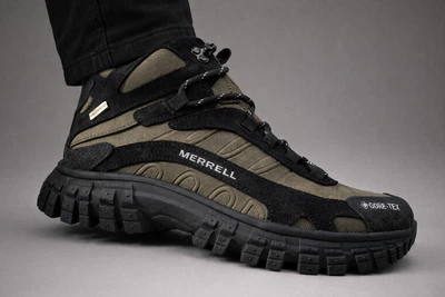 Кросівки зимові термо черевики Merrell Moab Speed ​​Gtx хакі 41