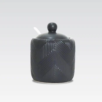 Сахарница керамическая Maestro Geometry Black 300 мл (MR-20003-09)