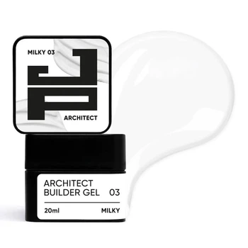 Густий білдер-гель Jerden Proff Architect Builder Gel №03 Milky 20 мл