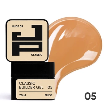 Білдер-гель класичний для моделювання та зміцнення Jerden Proff Classic Builder Gel №05 Nude 20 мл