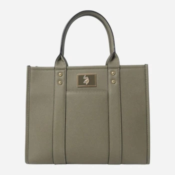 Сумка шопер жіноча U.S. Polo Assn 27A395-AA00A(Olive)_1SZ Оливкова (786662473849)