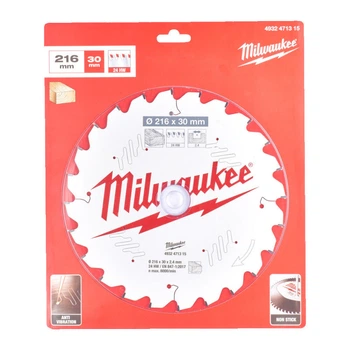 Диск пильный по дереву для торцовочных пил PFTE MILWAUKEE, диаметр 216х30х2,4мм, 24 зуб.