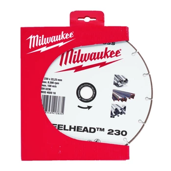 Диск алмазний Speedcross STEELHEAD 230 MILWAUKEE, діаметр 230мм, (метал, нержавіюча сталь)