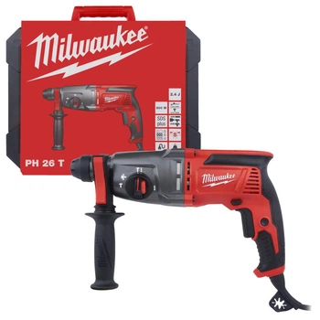 Перфоратор SDS-PLUS MILWAUKEE, PH 26 T, 800Вт, 2,4Дж (3 режима) (боковая рукоята, ограничитель глубины, кейс) (4933464580)