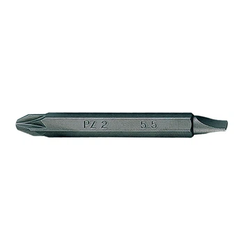 Бита торцевая 1/4" PZ2 х 5,5*0.8 L=60мм двусторонняя (уп.10)
