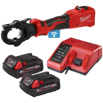 Обжим гидравлический аккумуляторный для кабелей MILWAUKEE, M18 ONEHCCT60-202C (зарядное устройство М12-18 С, 2 аккумулятора М18 В2