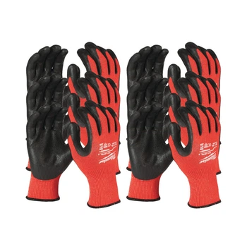 Рукавички робочі MILWAUKEE, розмір 11/XXL, з опором порізів 3/C рівня, (12 шт.) (4932471621)