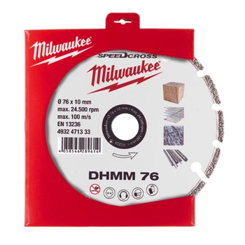Диск алмазный MILWAUKEE DHMM 76, диаметр 76мм (для M12 FCOT) (универсальный) (4932471333)